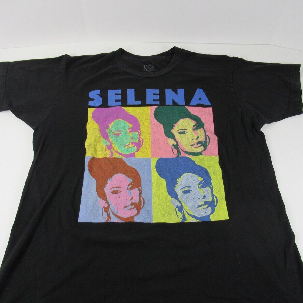 Vintage Original Selenas Quintanilla Vintage La Cantante T Shirt Black Sz‎ Large